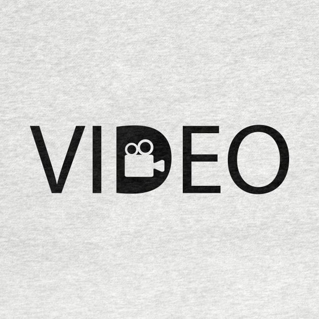 Video filming videos typography design by DinaShalash